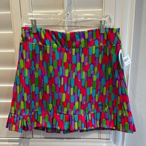 Tzu Tzu Samba Jolly Rancher Skort, size large, color multi